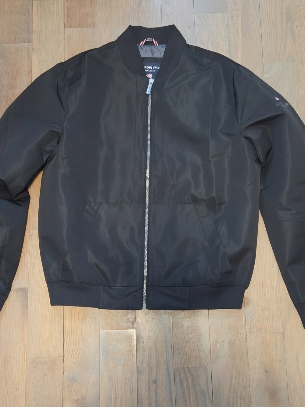 London Fog Black Men's Bomber Jacket with Zip